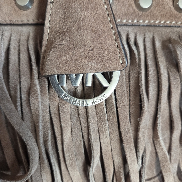 Michael Kors Fringe Suede Shoulder Bag - Picture 4 of 15